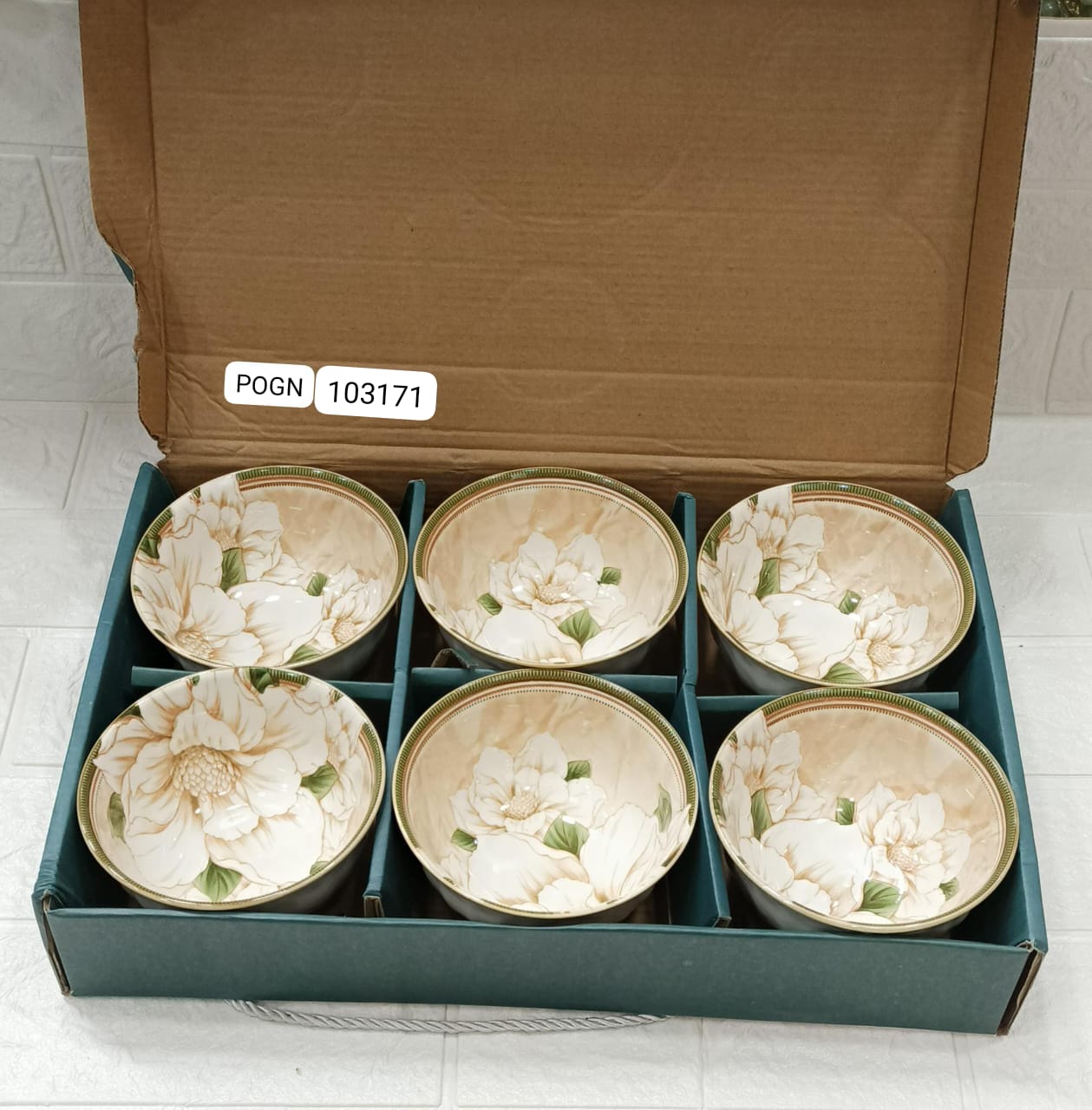 Set of 6 Ceramic Serving Bowls, Japanese Ceramic Rice Bowl, Dinnerware Bowls Gift Set, Floral Ceramic Bowl Set Set of 6 Ceramic Serving Bowls, Japanese Ceramic Rice Bowl, Dinnerware Bowls Gift Set, Floral Ceramic Bowl Set